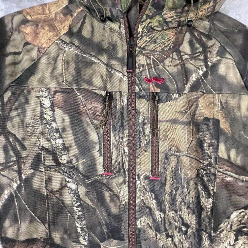 Walls Womens L Camo Insulated Hooded Hunting Gear Pink Accents Gorpcore Workwear - Picture 6 of 13